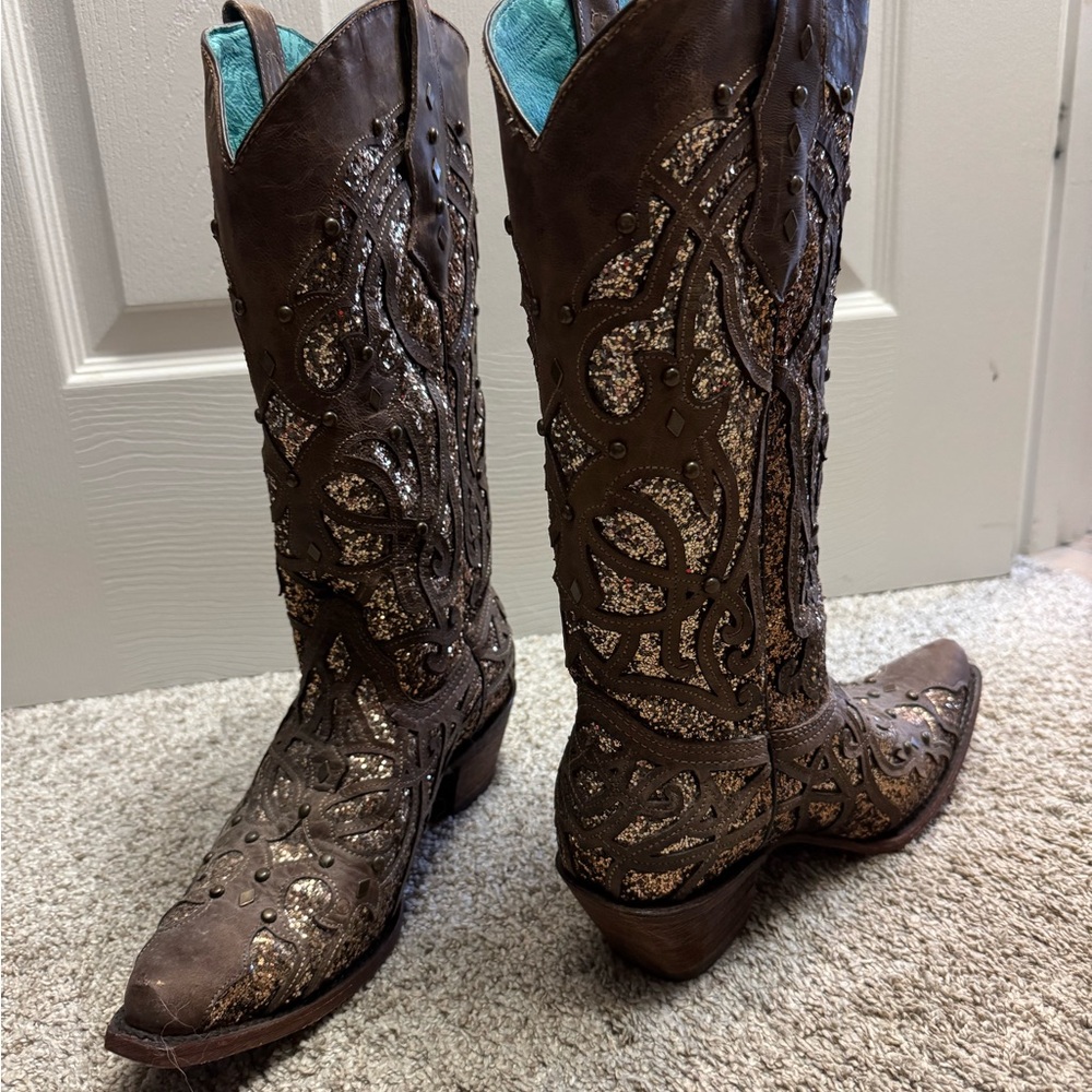 Corral Brown and Gold Women's Western Boots